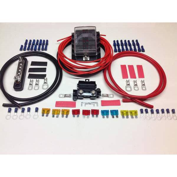 10 Way Fuse box distribution kit with Negative Bus bar - Simply Split Charge