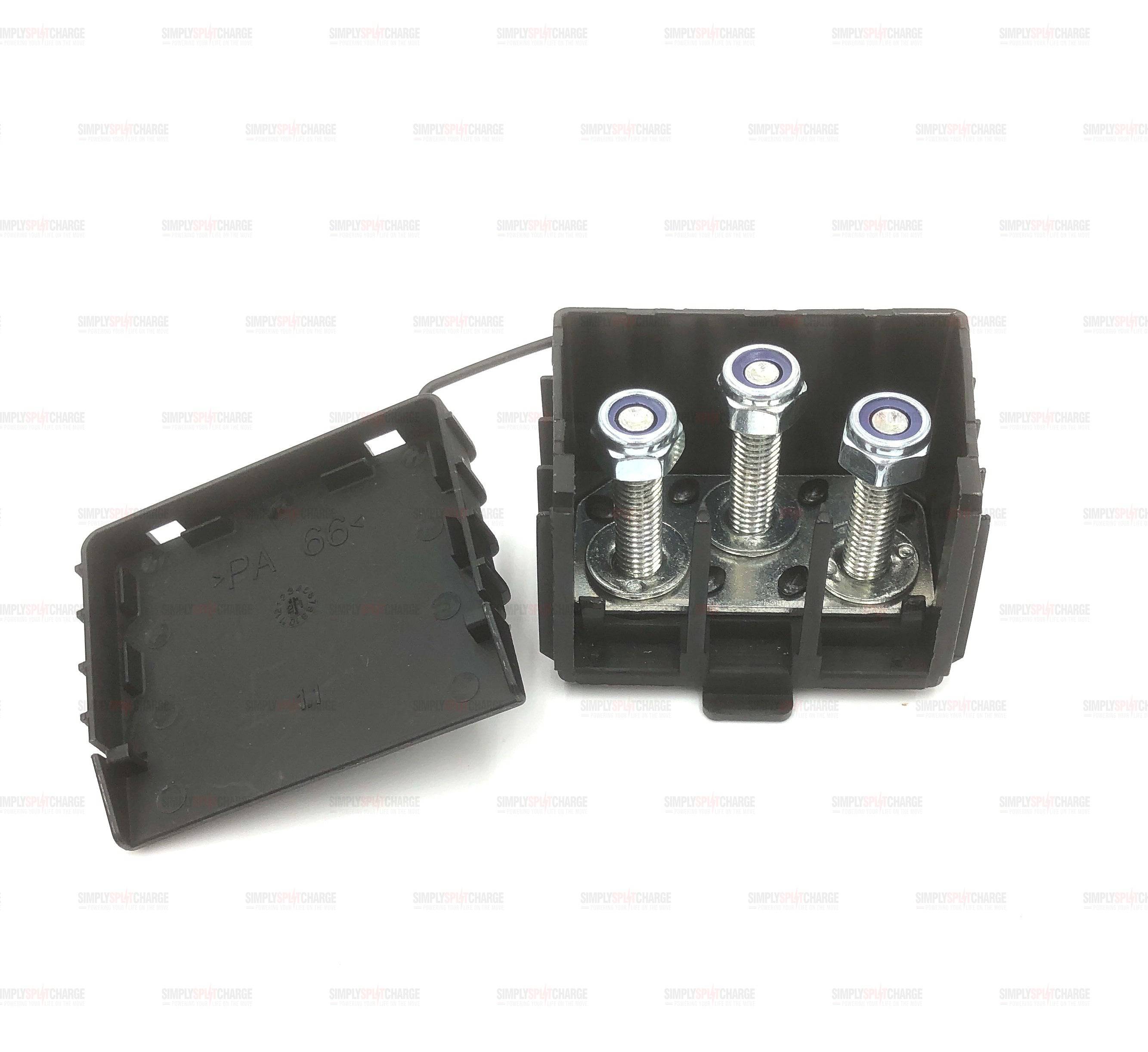 120amp 3 way power distribution connection block / box - Simply Split Charge