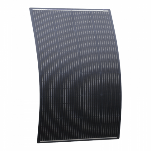 150w Black Rear Junction Box Semi-Flexible Solar Panel Kit with Victron Enery 75/15 Smart Solar MPPT - Simply Split Charge