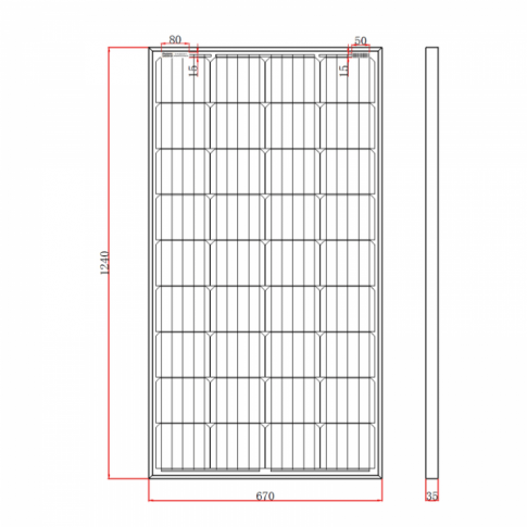 150w Solid Frame Solar Panel - Simply Split Charge