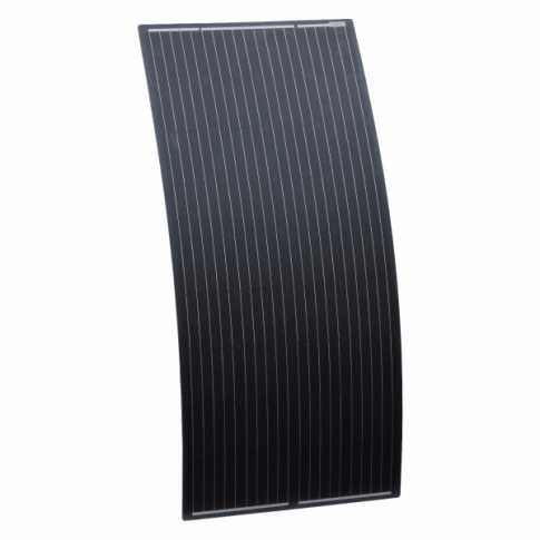 180w Black Rear Junction Box Semi-Flexible Solar Panel Kit with Victron Enery 75/15 Smart Solar MPPT - Simply Split Charge