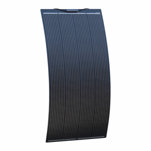 200w Black Monocrystalline Semi-Flexible Solar Panel - Simply Split Charge