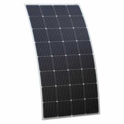 200w Monocrystalline Semi-Flexible Solar Panel - Rear Junction Box - Simply Split Charge