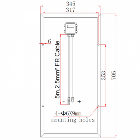 40w Solid Frame Solar Panel - Simply Split Charge