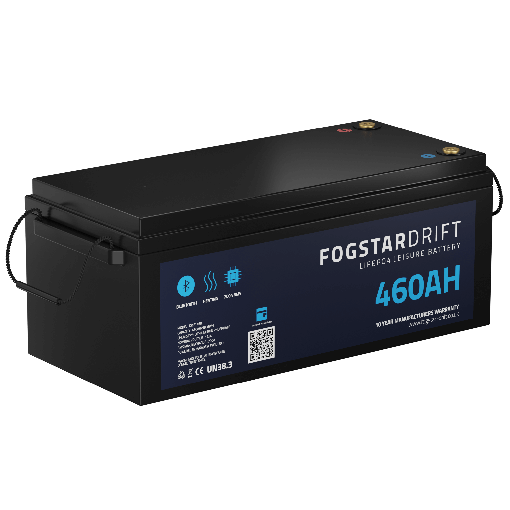 Fogstar Drift 12V 460Ah Heated LiFePO4 Battery - Simply Split Charge