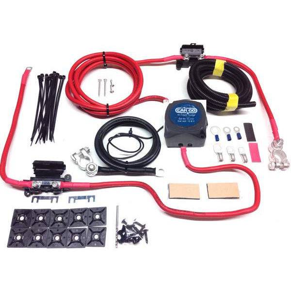 5m Ready Made Split Charge Relay Kit 12v 140 AMP VSR 110a 16mm² Leads - Simply Split Charge