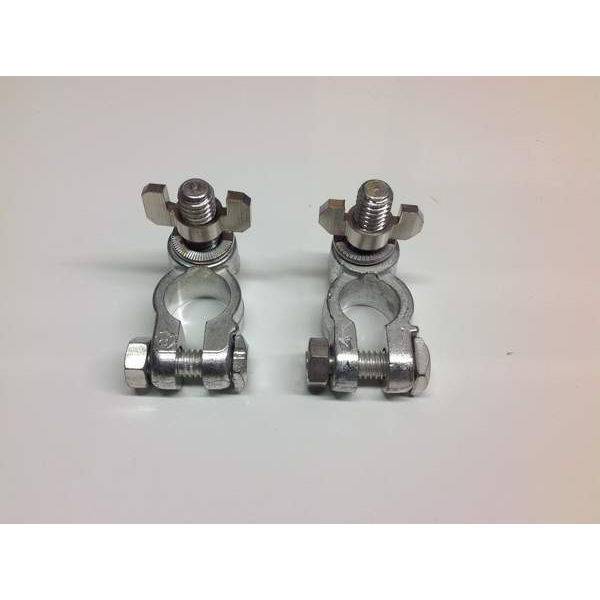 8mm Post Type Battery Terminals with Wing Nut Simply Split Charge