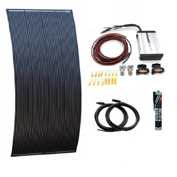 DCDS20 12v 20a B2B Charger - Semi-Flex Solar Panel Kit