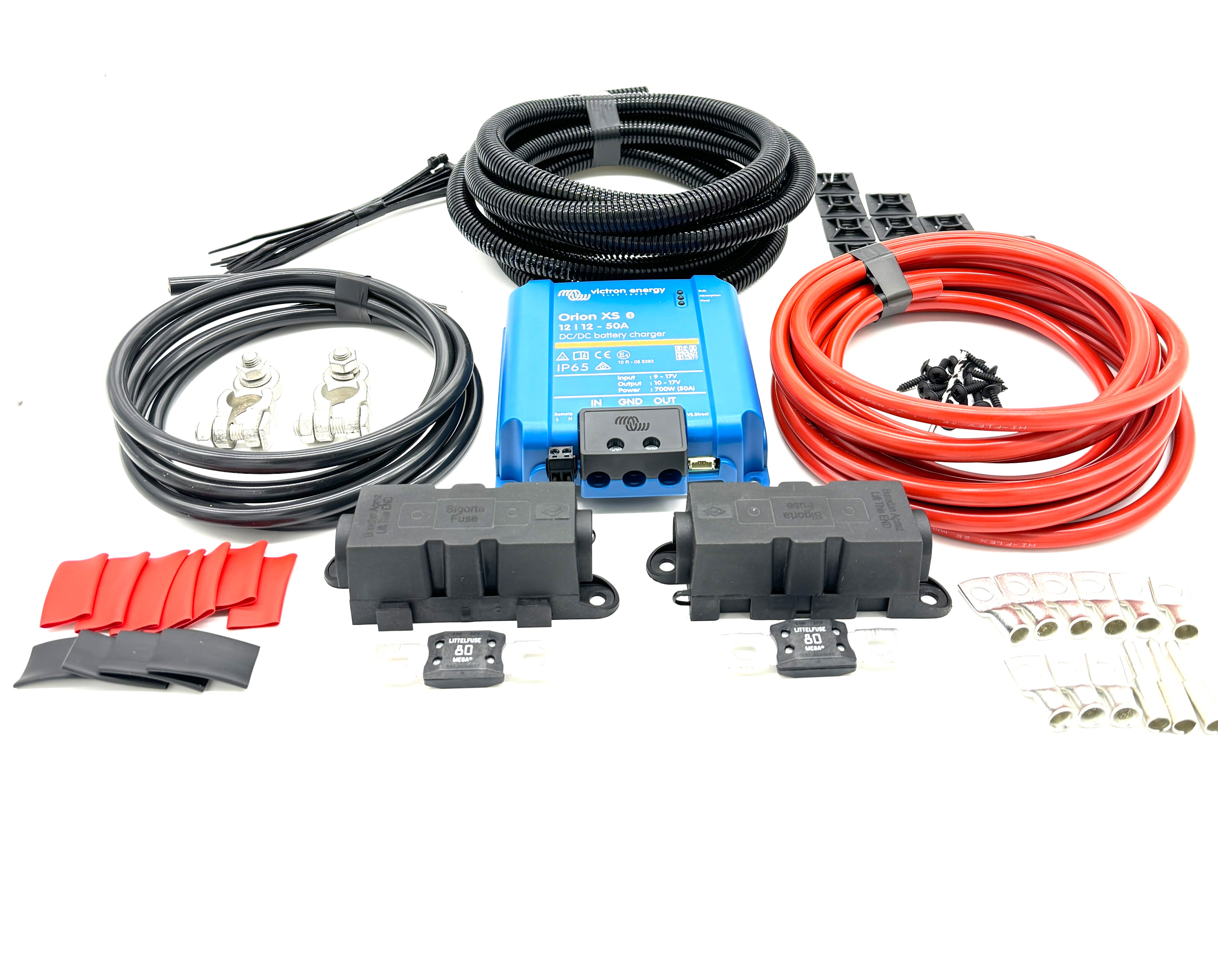 Campervan Electric Kit VKIT62 Victron Orion XS 50a B2B, 240v Charger, Fuse Box, Hook Up