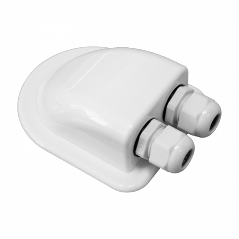 ABS White Double Solar Cable Entry Gland Waterproof for 2mm² to 6mm² Cable - Simply Split Charge