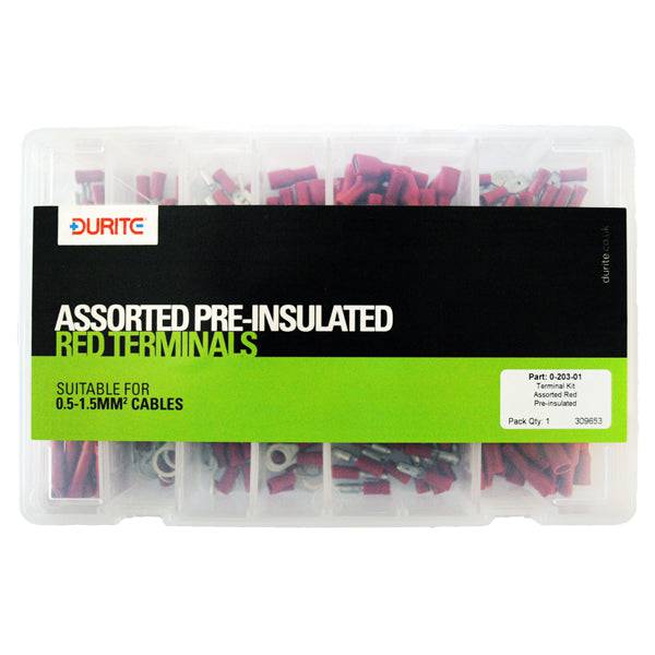 Assorted Pre-insulated Red Terminals - Simply Split Charge