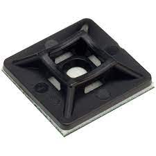 Black Adhesive Cable Tie Base - Simply Split Charge