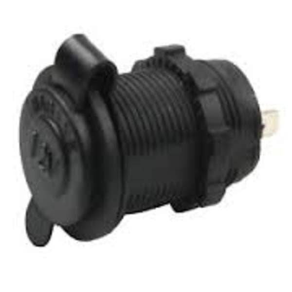 Black Universal 12/24V Power Socket - Simply Split Charge