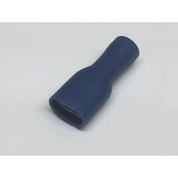 Blue 6.3mm Female Spade Fully Insulated Crimp Terminal - Simply Split Charge