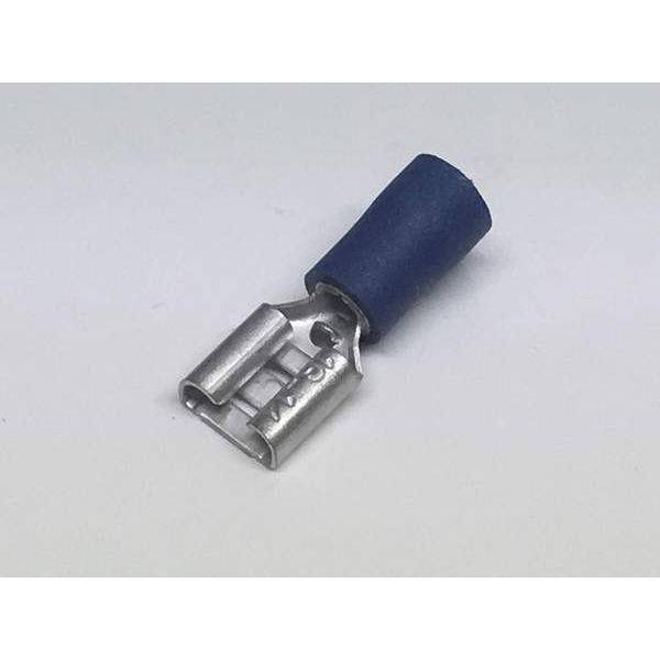 Blue 6.3mm Female Spade Insulated Crimp Terminal - Simply Split Charge