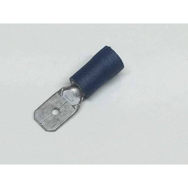 Blue 6.3mm Male Spade Insulated Crimp Terminal - Simply Split Charge