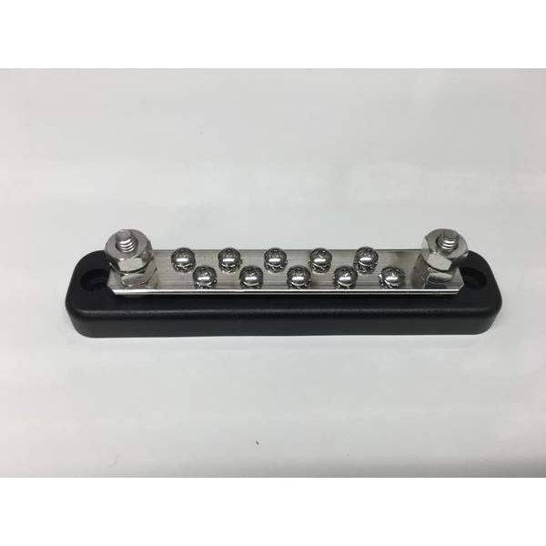 Bus Bar 150amp Multi-Point earthing block 2 x 6mm studs + 10 x 4mm screws - Simply Split Charge