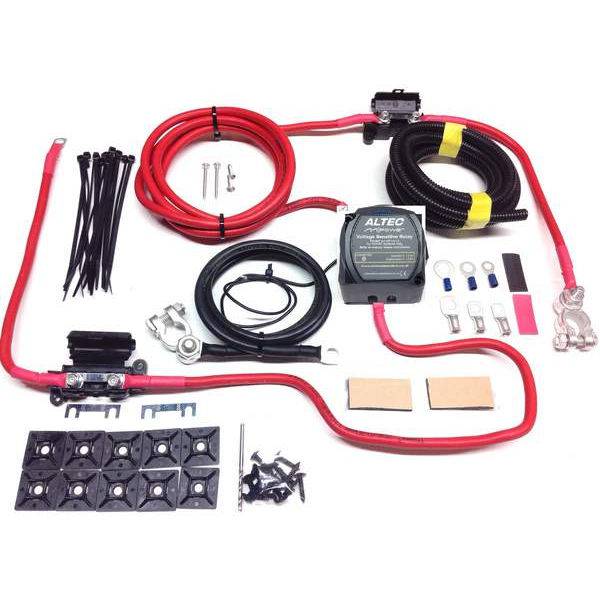 Campervan Wiring Kit with Voltage Sense Split Charge + Mains Hook Up + Battery Charger - Simply Split Charge