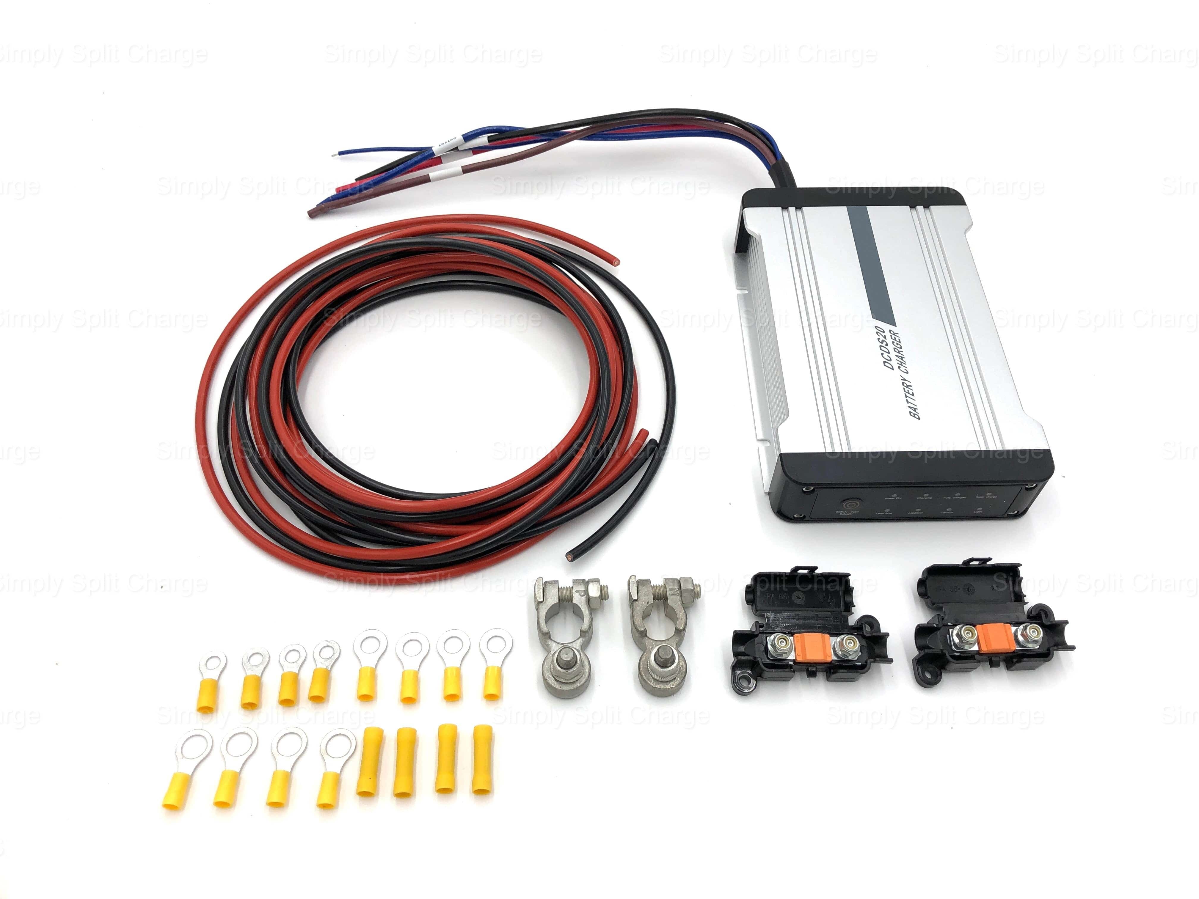 DCDS20 12v 20A B2B Charger + Solar Kit - Simply Split Charge