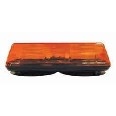 Durite Amber LED Light Bar with 2 Bolt Fixing - 12-48V  Two bolt fixing. - Simply Split Charge