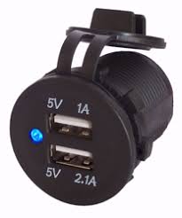 Durite Black 12V/24V USB Port Socket 0-601-08 - Simply Split Charge