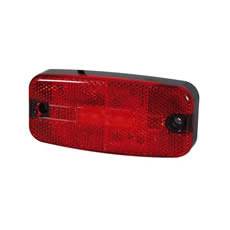 Durite Rear Marker Lamp Red LED Rectangular 12/24V  0-170-65 - Simply Split Charge