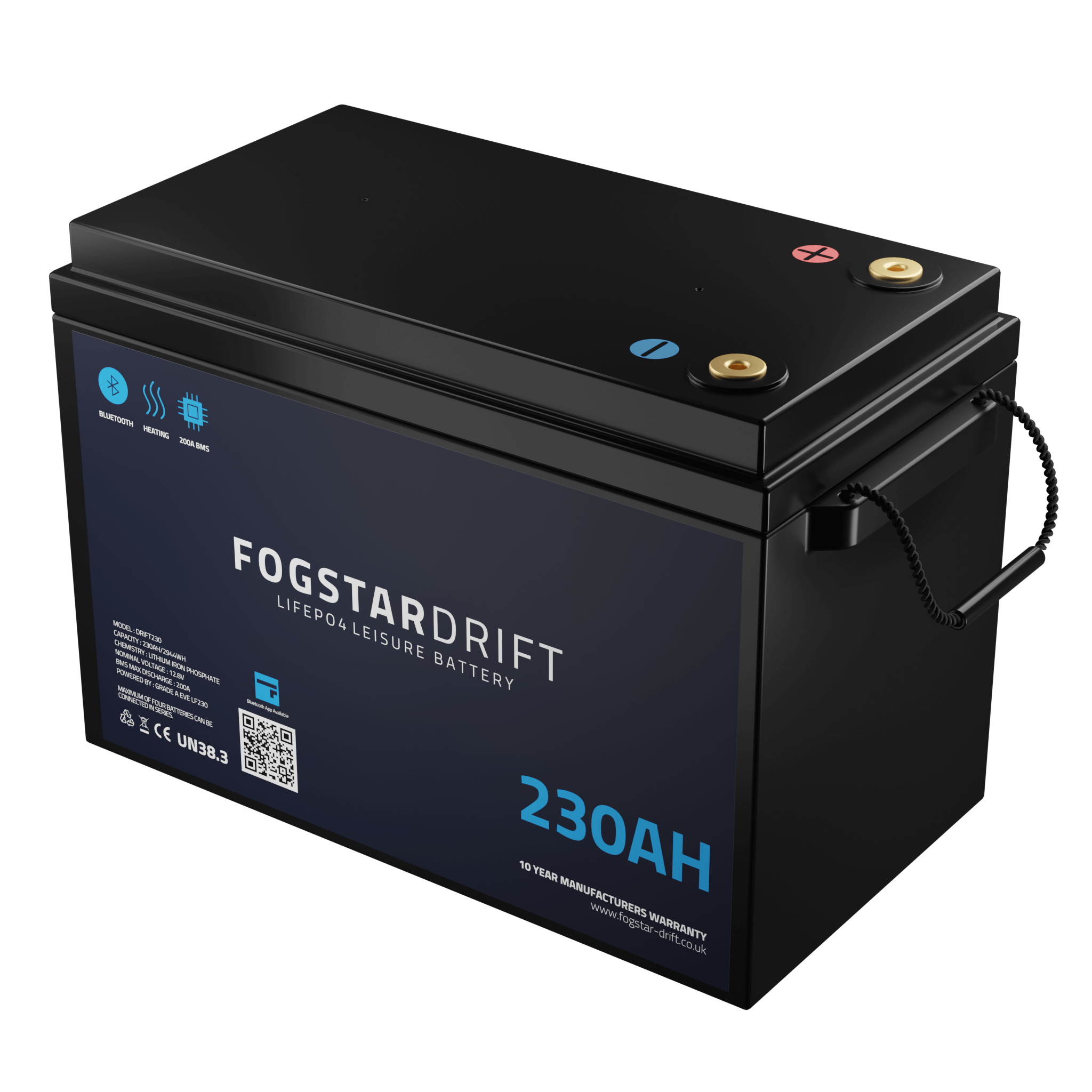 Fogstar Drift 12V 230Ah Heated LiFePO4 Battery - Simply Split Charge