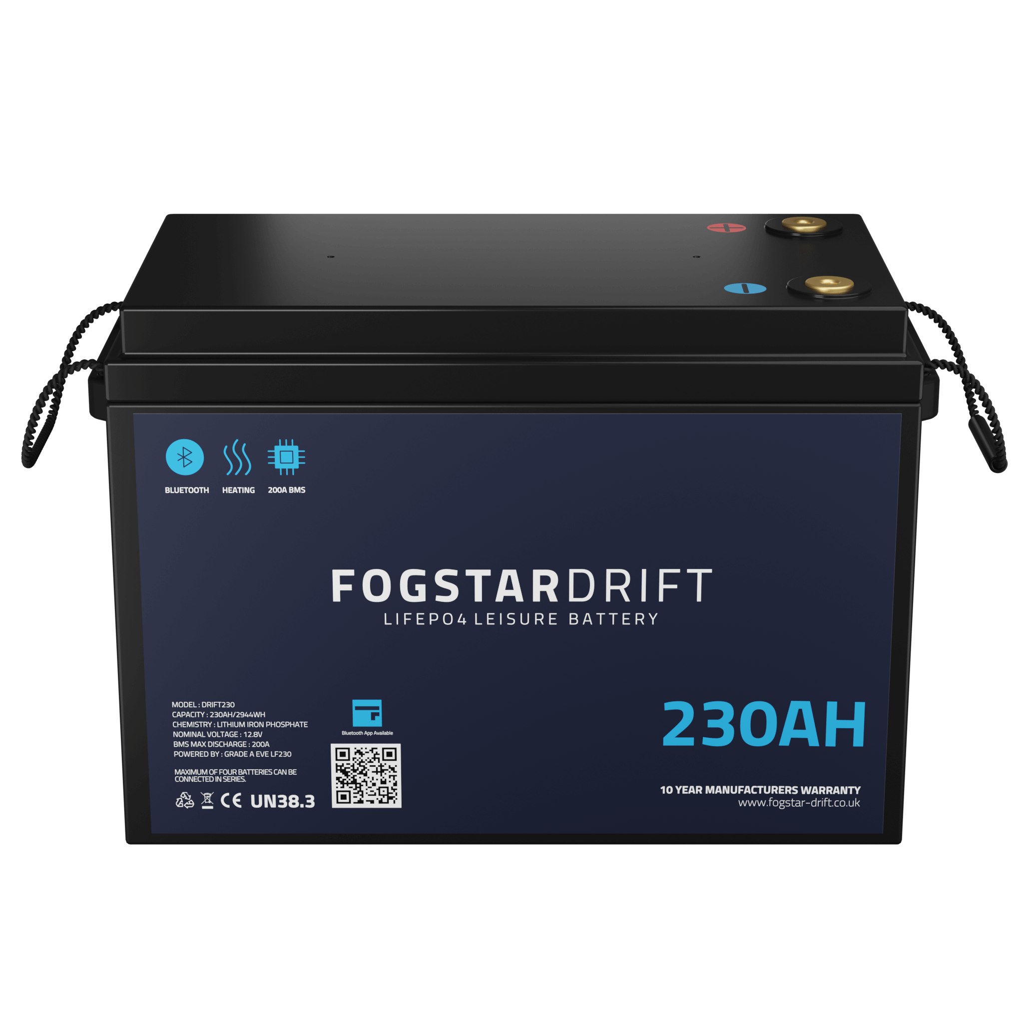 Fogstar Drift 12V 230Ah Heated LiFePO4 Battery - Simply Split Charge