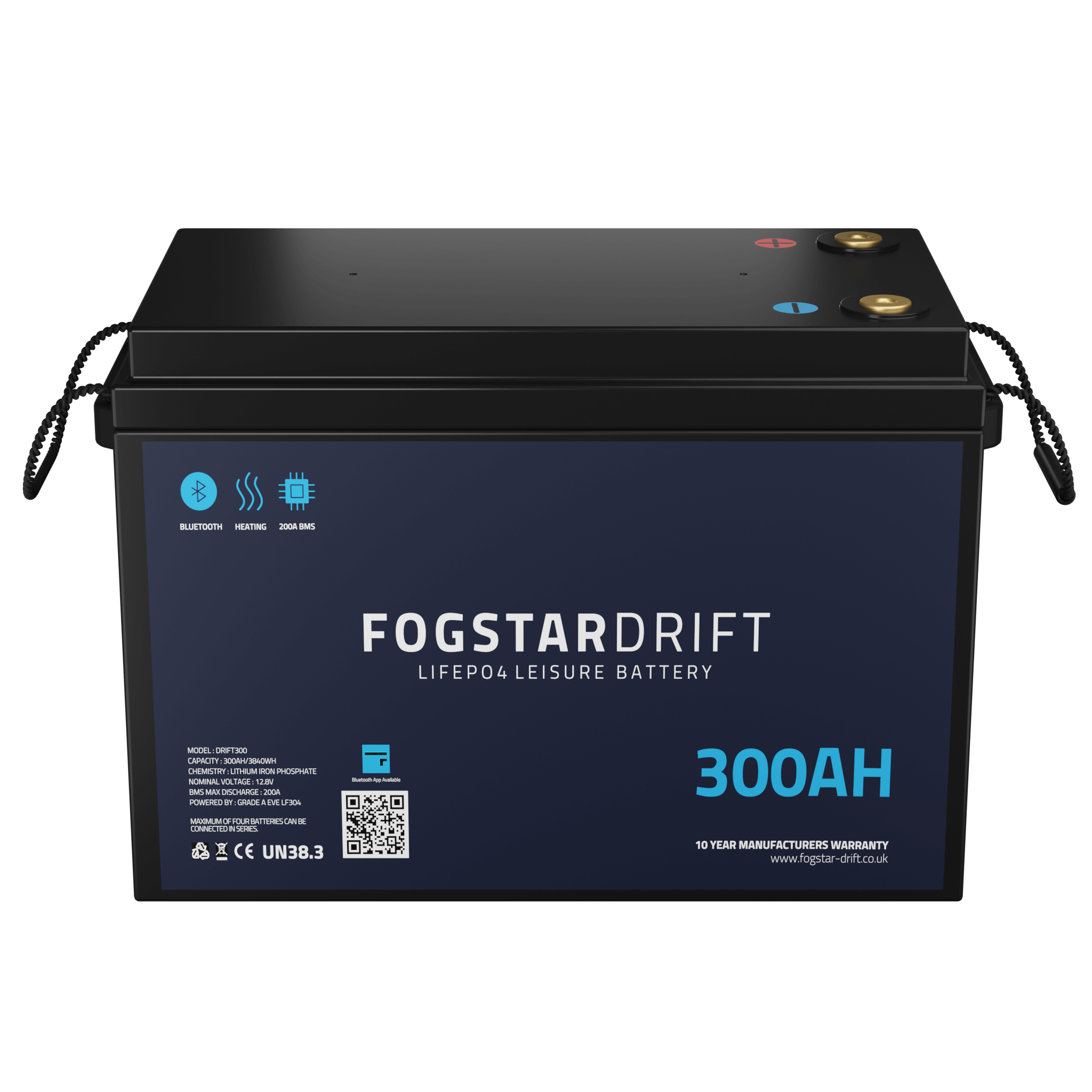 Fogstar Drift 12V 300Ah Heated LiFePO4 Battery - Simply Split Charge