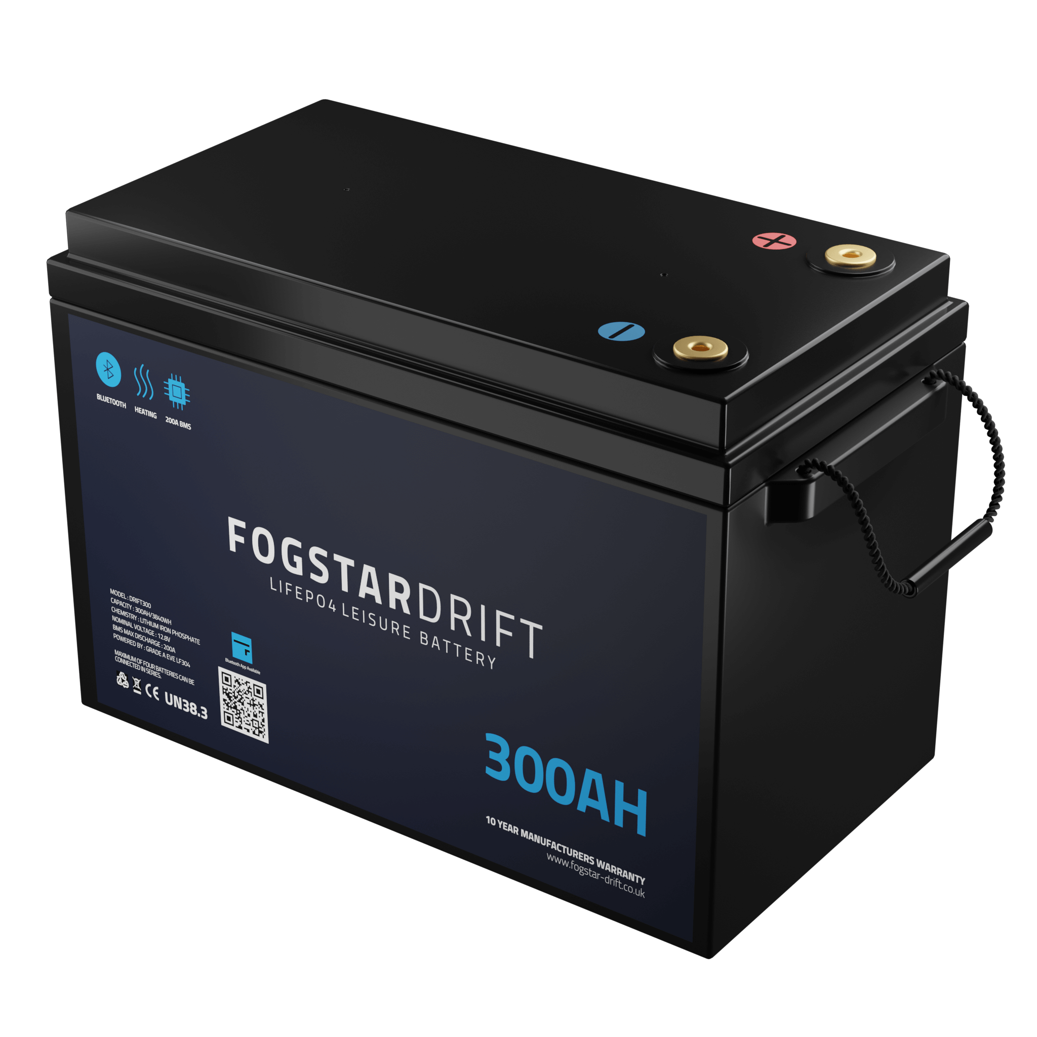 Fogstar Drift 12V 300Ah Heated LiFePO4 Battery - Simply Split Charge