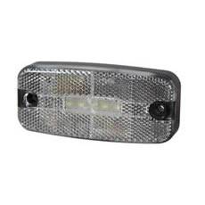 Front Marker Lamp white LED Rectangular  - 12/24V - Durite 0-170-60 - Simply Split Charge