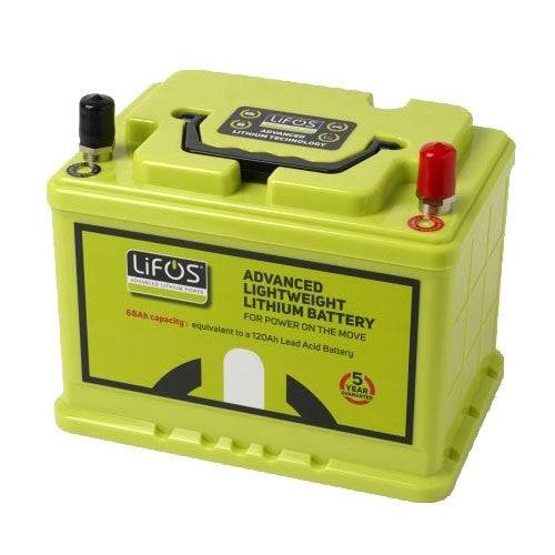 LiFos is a 105Ah deep cycle Lithium-Iron Phospate (LiFePO4) battery. - Simply Split Charge