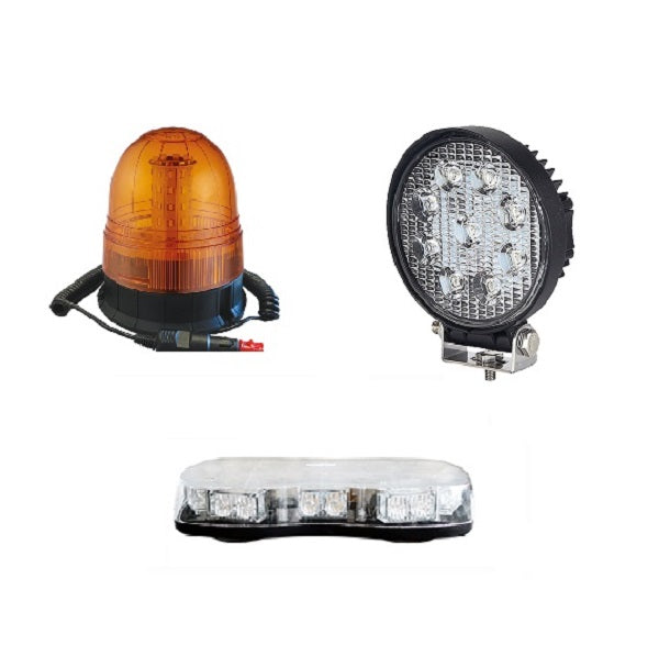 light bars, work lamps and beacons