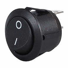 On/Off Round Rocker Switch - 12/24V - Simply Split Charge