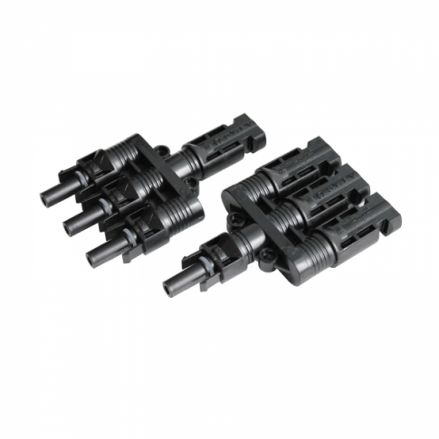 Pair MC4-compatible connectors 3-1 Branch connectors for linking two solar panels / leads - Simply Split Charge