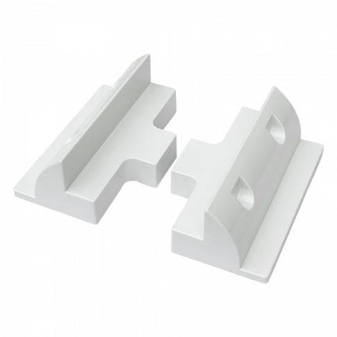 PLASTIC SOLAR SIDE BRACKETS   WHITE - Simply Split Charge