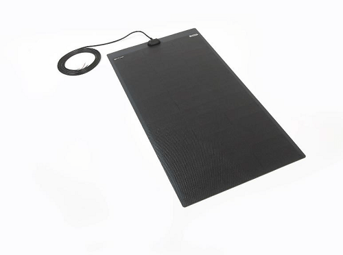 PV Logic 110w Semi-Flexble Solar Panel Black - Top Exit - Simply Split Charge