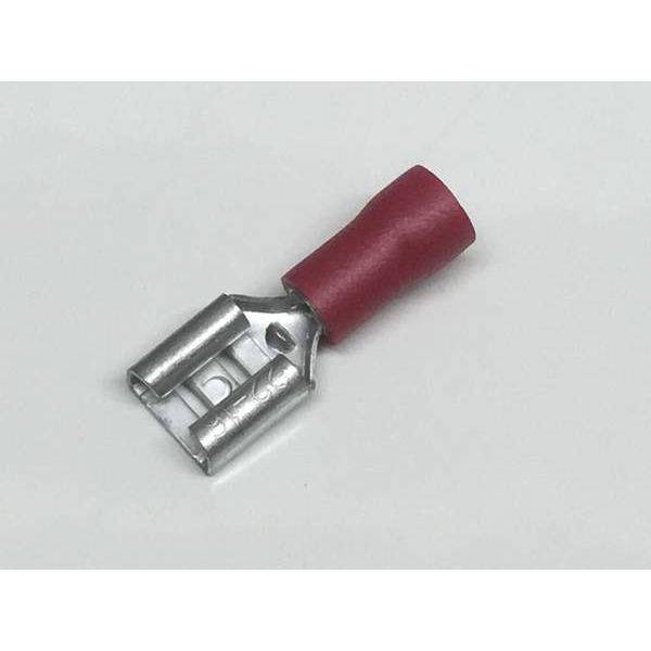 Red 6.3mm Female Spade Insulated Crimp Terminal (100) - Simply Split Charge