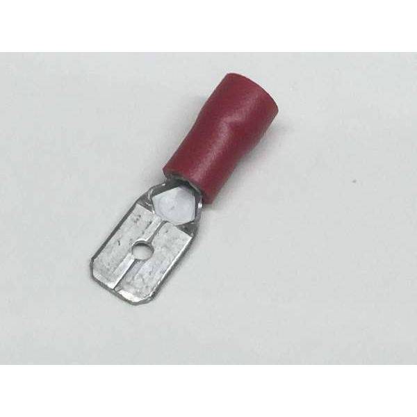 Red 6.3mm Male Spade Insulated Crimp Terminal - Simply Split Charge