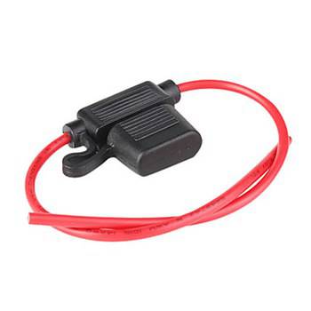 Splash Proof Blade Fuse Holder with Flying Leads and Cover 30amp - Simply Split Charge