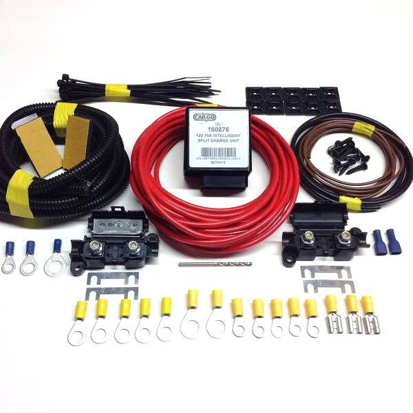 Split Charge Kit - 70amp VSR - 42amp cable - Simply Split Charge