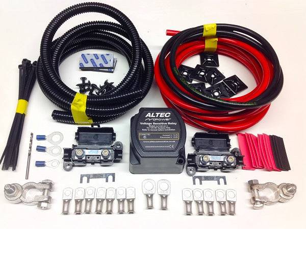 Split Charge Kit with Merlin Power 12v 140amp VSR - Simply Split Charge