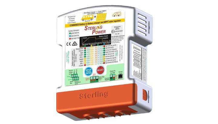 Sterling Power 12V to 12V 30amp Battery to Battery Charger w/ 350W Solar Charge Controller BBS1230 - Simply Split Charge