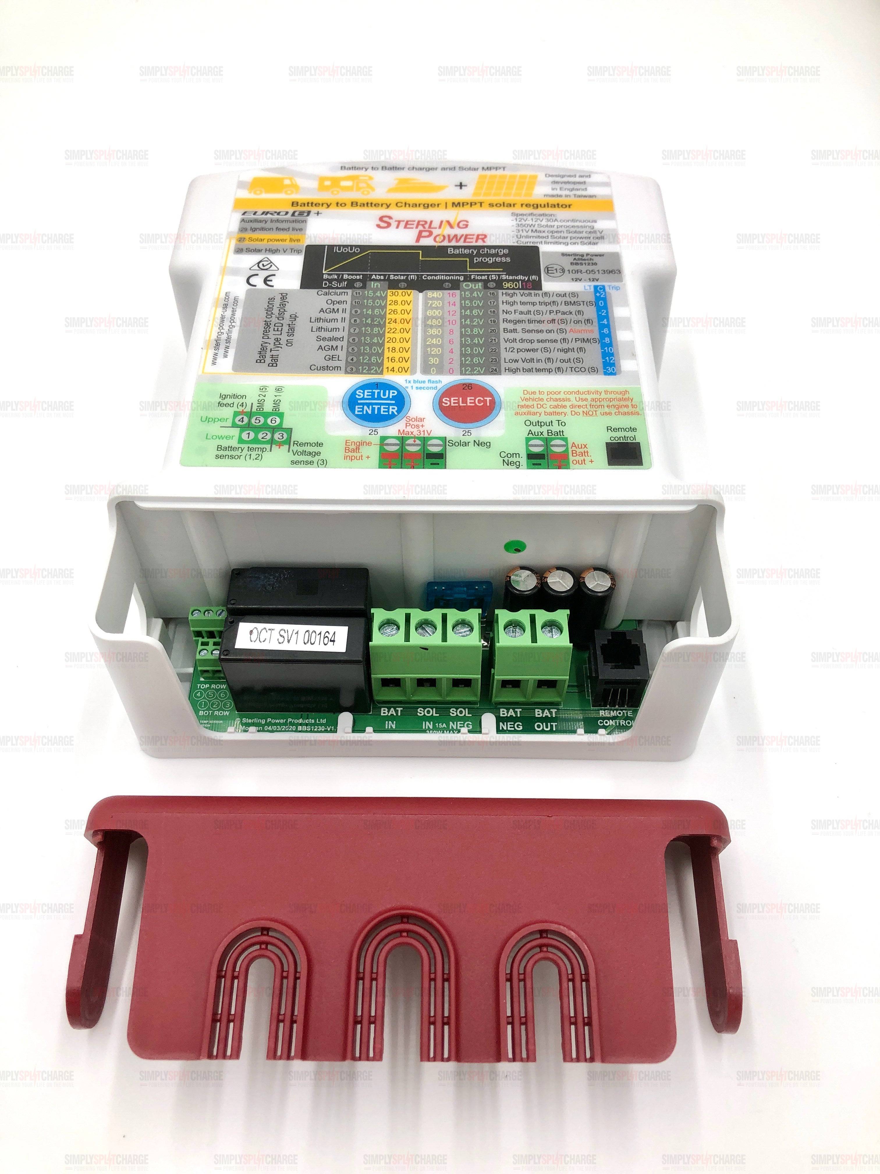 Sterling Power 12V to 12V 30amp Battery to Battery Charger w/ 350W Solar Charge Controller BBS1230 - Simply Split Charge