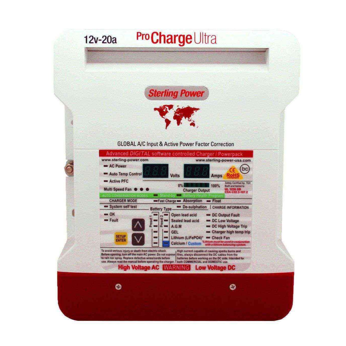 Sterling Power Pro Charge Ultra Battery Charger - 12V 40A PCU1240 - Simply Split Charge