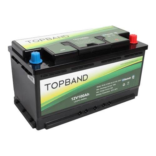 Topband B Series 12V 100Ah Low Height Lithium Battery With Bluetooth R-B12100C - Simply Split Charge