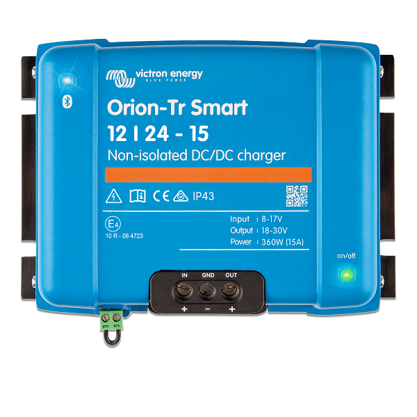 Victron Orion-Tr Smart 12v-24v 15A Non Isolated DC-DC B2B Split Charge Kit - Simply Split Charge