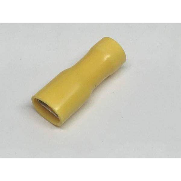 Yellow 6.3mm Female Spade Fully Insulated Crimp Terminal - Simply Split Charge