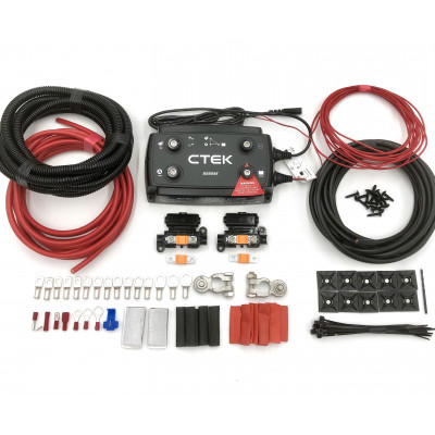5mtr CTEK D250SE 12V 20amp Dual DC-DC Battery to Battery Charger Kit with 70amp 10mm Cable